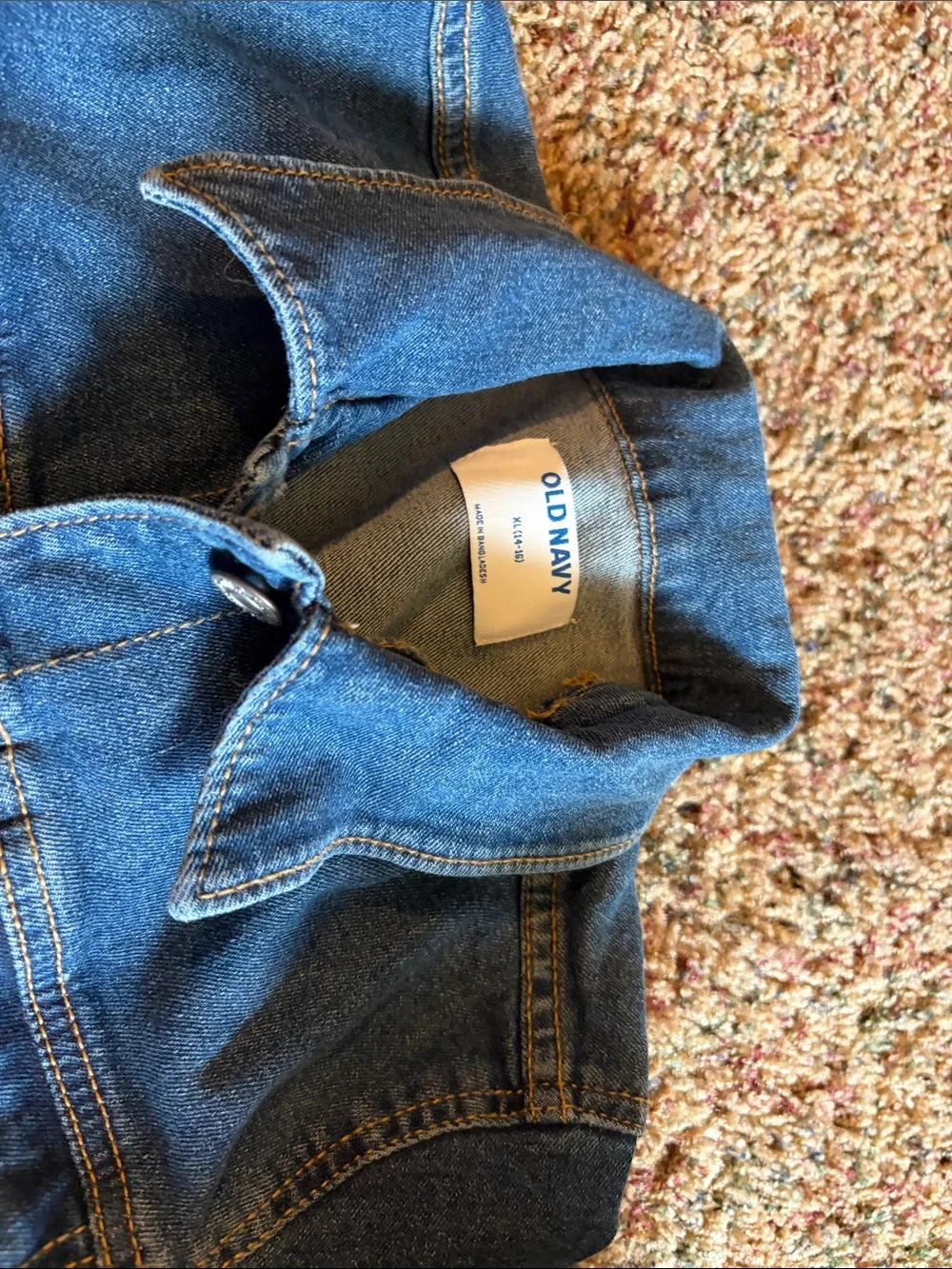 Old Navy Medium Blue Denim Jacket for Kids